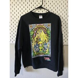 Vtg Legend of Zelda Mens Small Crewneck Sweatshirt Nintendo Link game promo 2015
